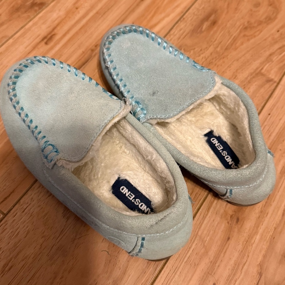 Lands' End Light Blue Suede Shoes